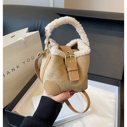 Crossbody Bags Women Shoulder Bag Casual Retro Plush Bag Versatile Plush Designer Bags Purse And Handbags Female Bags DS World