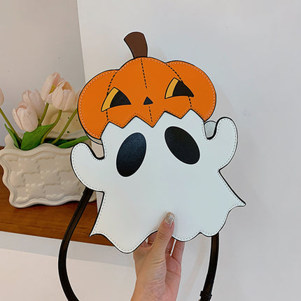 Halloween Shouder Bags Creative 3D Cartoon Pumpkin Ghost Design Cute Bags Women Cell Phone Purses Novelty Personalized Candy Crossbody Bags DS World