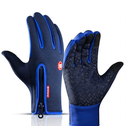 Winter Gloves Touch Screen Riding Motorcycle Sliding Waterproof Sports Gloves With Fleece DS World