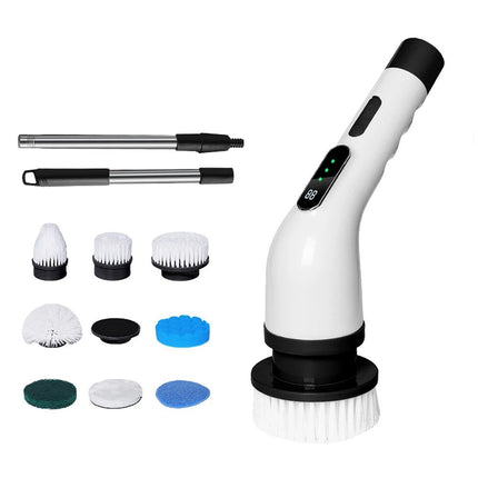 Electric Spin Scrubber Cordless Cleaning Brush Bathroom Rotating Scrubber DS World