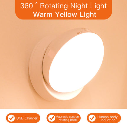 Rotating Human Body Sensor Light Corridor Garage Light Wardrobe Light Motion Sensor Night Light DS World