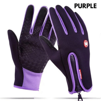 Winter Gloves Touch Screen Riding Motorcycle Sliding Waterproof Sports Gloves With Fleece DS World