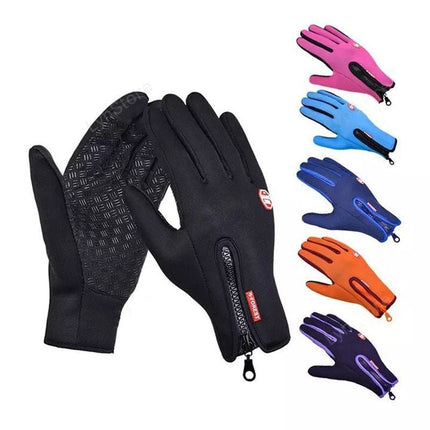 Winter Gloves Touch Screen Riding Motorcycle Sliding Waterproof Sports Gloves With Fleece DS World