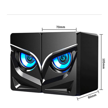 Desktop Computer Sound Bar Speakers with Compact Maneuverable Size Bluetooth Speaker DS World