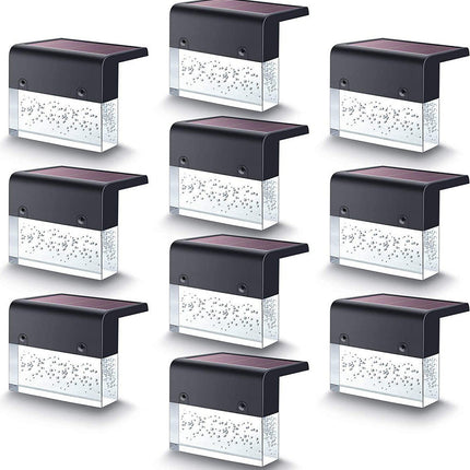 Waterproof New RGB LED Solar Light Step Fence Light DS World