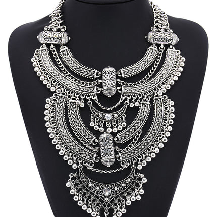 Alloy Diamond Short Necklace Crystal Necklace