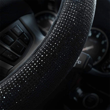 Diamond Steering Wheel Cover Rhinestones Crystals Car Handcraft Steering Wheel Covers DS World