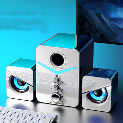 Desktop Computer Sound Bar Speakers with Compact Maneuverable Size Bluetooth Speaker DS World