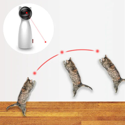 Automatic Cat Toys Interactive Smart Teasing Pet LED Laser Funny DS World