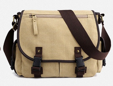 Men's Canvas Shoulder Bags Casual Men's Bags Messenger Bags Multifunctional Bags DS World
