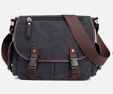 Men's Canvas Shoulder Bags Casual Men's Bags Messenger Bags Multifunctional Bags DS World