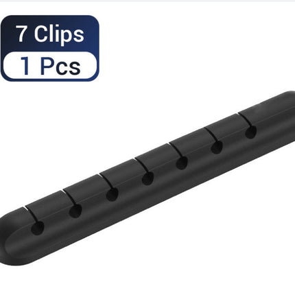 Silicone USB Cable Winder Desktop Cable Organizer Management Multipurpose Clips Cables Protector For Wired Headphones DS World