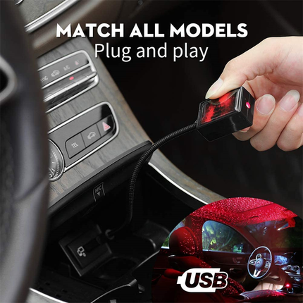 Star Light Projector Party Lights USB LED Light Interior Lighting LED Interior Car Lights Starry Sky Galaxy Night Lights DS World