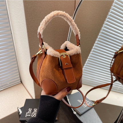 Crossbody Bags Women Shoulder Bag Casual Retro Plush Bag Versatile Plush Designer Bags Purse And Handbags Female Bags DS World