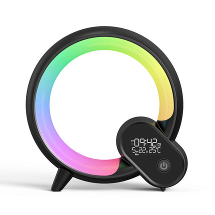 Creative Q Light Analog Sunrise Digital Display Alarm Clock Bluetooth Audio Intelligent Wake-up Q Colorful Atmosphere Light DS World