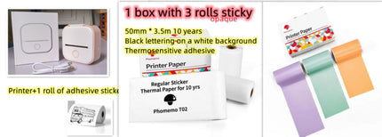 Portable Mini Thermal Label Printer Home Photo Printer Student Wrong Question Printer Bluetooth-compatible Mini Label Printer Price Tag DS World