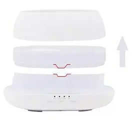 HOMEFISH Aroma Diffuser 500ml Ultrasonic Air Humidifier Colorful Light Fragrance Diffuser Essential Oil Diffuser For Home DS World