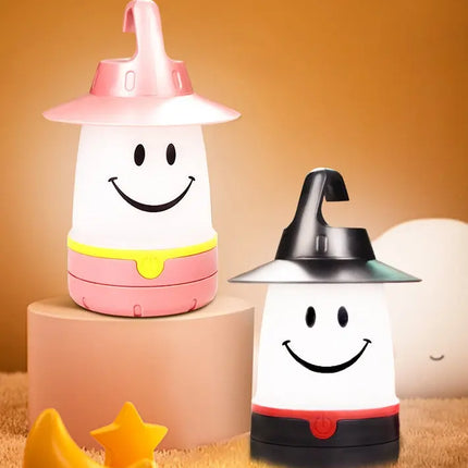 Led Smile Wall Lights Light Lamp For Children's Camping Tent Night Lights Bedroom Decoration Lights Gifts Lamp Cute Lights DS World