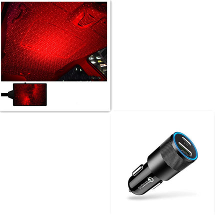 Star Light Projector Party Lights USB LED Light Interior Lighting LED Interior Car Lights Starry Sky Galaxy Night Lights DS World