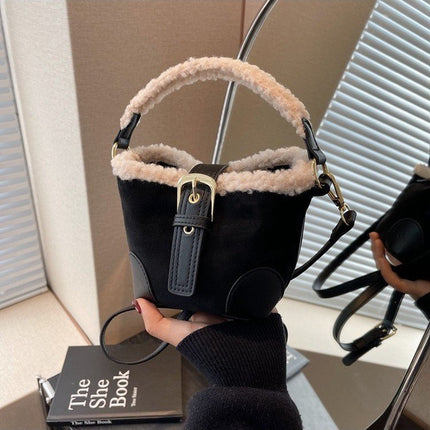 Crossbody Bags Women Shoulder Bag Casual Retro Plush Bag Versatile Plush Designer Bags Purse And Handbags Female Bags DS World