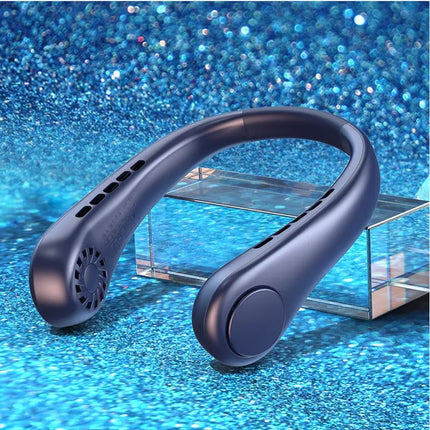 New Mini Neck Fan Portable Bladeless Hanging Neck Rechargeable Air Cooler Mini Summer Sports Fans DS World