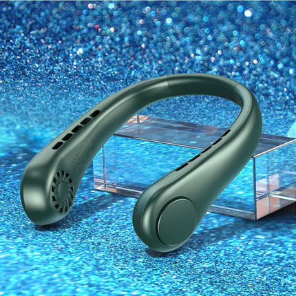 New Mini Neck Fan Portable Bladeless Hanging Neck Rechargeable Air Cooler Mini Summer Sports Fans DS World