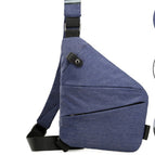 Blue left chest style