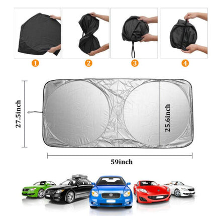 Car Window Sunshade Sun Shade Visor Windshield Cover Auto Car SunShade Anti Snow Ice Windshield Sunshade Car Windshield Sunshade DS World