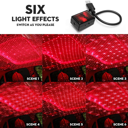 Star Light Projector Party Lights USB LED Light Interior Lighting LED Interior Car Lights Starry Sky Galaxy Night Lights DS World