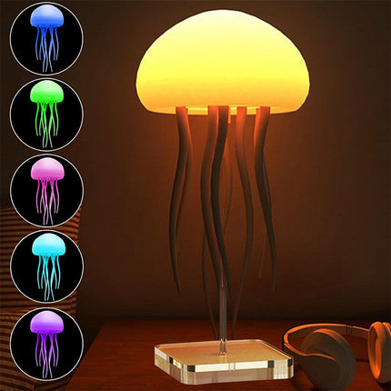 Jellyfish Mood Lamp LED Jellyfish Night Light Portable Jellyfish Lamp Jellyfish Decorations Smart Table Lamp For Bedside Desk DS World