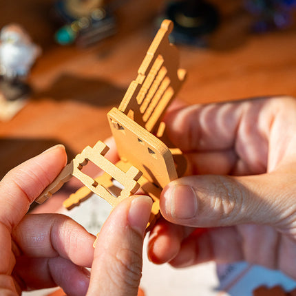 ROBOTIME DIY Miniature House Kit Magic Study Craft Model Kits DS World