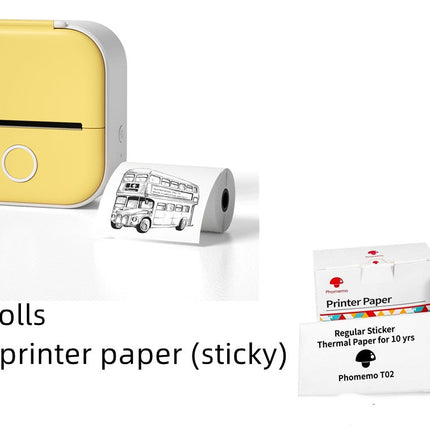 Portable Mini Thermal Label Printer Home Photo Printer Student Wrong Question Printer Bluetooth-compatible Mini Label Printer Price Tag DS World