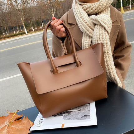 Fashion Women Shoulder Bags Large Capacity Handbags Simple Retro Tote Bags Solid Color Famous Brand High Quality Bags DS World