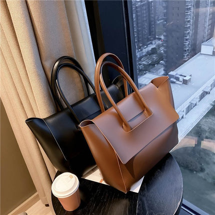Fashion Women Shoulder Bags Large Capacity Handbags Simple Retro Tote Bags Solid Color Famous Brand High Quality Bags DS World