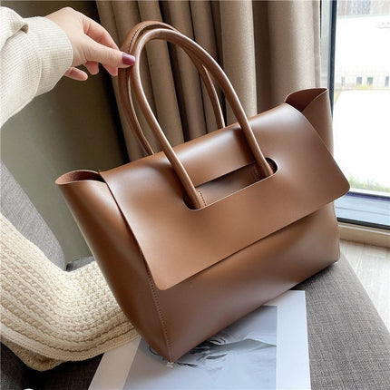 Fashion Women Shoulder Bags Large Capacity Handbags Simple Retro Tote Bags Solid Color Famous Brand High Quality Bags DS World