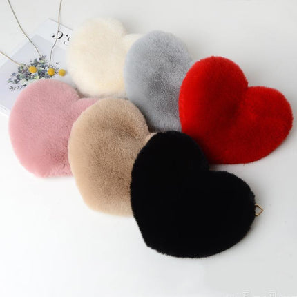 Love Bags For Women Plush Chain Shoulder Bags Valentine's Day Party Bag DS World