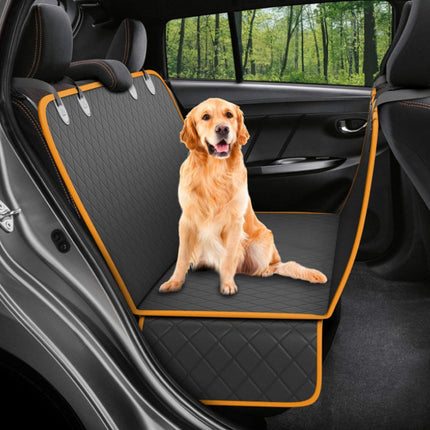 Dog Car Seat Cover View Mesh Pet Carrier Hammock Safety Protector Car Rear Back Seat Mat With Zipper And Pocket For Travel DS World