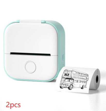 Portable Mini Thermal Label Printer Home Photo Printer Student Wrong Question Printer Bluetooth-compatible Mini Label Printer Price Tag DS World