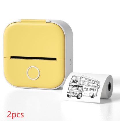 Portable Mini Thermal Label Printer Home Photo Printer Student Wrong Question Printer Bluetooth-compatible Mini Label Printer Price Tag DS World