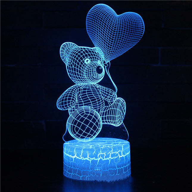 3D Lamp Acrylic USB LED Night Lights Neon Sign Lamp Xmas Christmas Decorations For Home Bedroom Birthday Decor Valentines Day Gifts DS World
