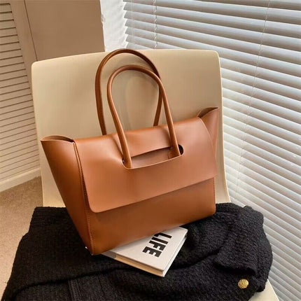 Fashion Women Shoulder Bags Large Capacity Handbags Simple Retro Tote Bags Solid Color Famous Brand High Quality Bags DS World