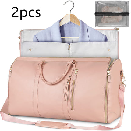 Large Capacity Travel Duffle Bag Women's Handbag Folding Suit Bag Waterproof Clothes Totes DS World