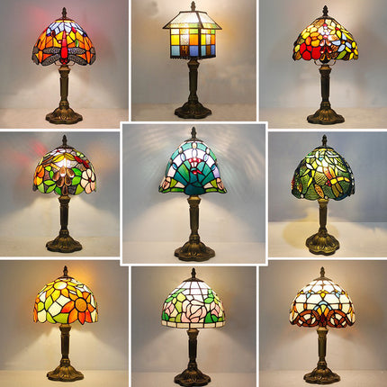 Tiffany Style Stained Glass Table Lamp DS World