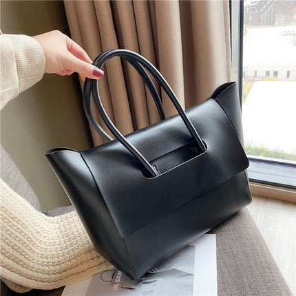 Fashion Women Shoulder Bags Large Capacity Handbags Simple Retro Tote Bags Solid Color Famous Brand High Quality Bags DS World