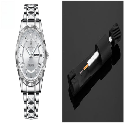 Men's Waterproof Double Calendar Luminous Quartz Watch