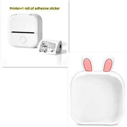 Portable Mini Thermal Label Printer Home Photo Printer Student Wrong Question Printer Bluetooth-compatible Mini Label Printer Price Tag DS World