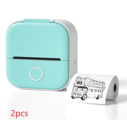 Portable Mini Thermal Label Printer Home Photo Printer Student Wrong Question Printer Bluetooth-compatible Mini Label Printer Price Tag DS World