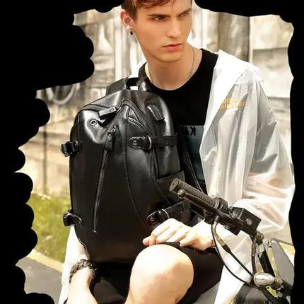 Usb Charging Leather Backpacks DS World