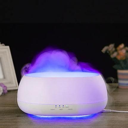 HOMEFISH Aroma Diffuser 500ml Ultrasonic Air Humidifier Colorful Light Fragrance Diffuser Essential Oil Diffuser For Home DS World