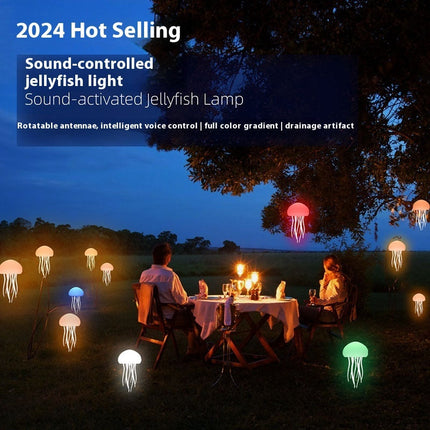 Jellyfish Mood Lamp LED Jellyfish Night Light Portable Jellyfish Lamp Jellyfish Decorations Smart Table Lamp For Bedside Desk DS World